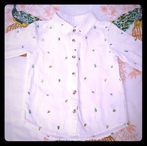 4T long sleeved bug beetle print design shirt